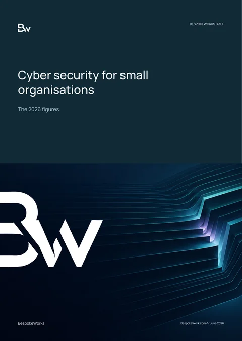 Cover of the brief Cyber security for small organisations: the 2026 figures