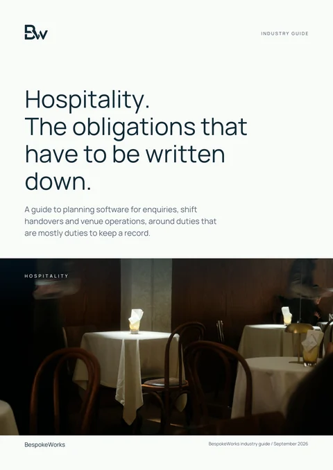 Cover of Hospitality: a practical technology guide