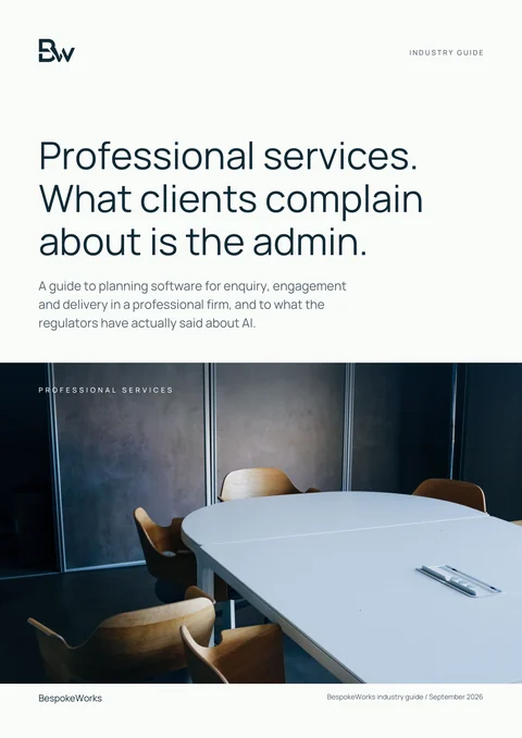 Cover of Professional services: a practical technology guide