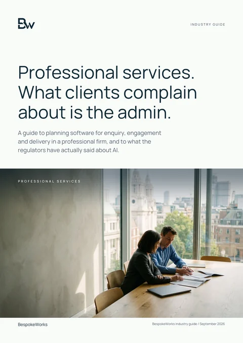 Cover of Professional services: a practical technology guide